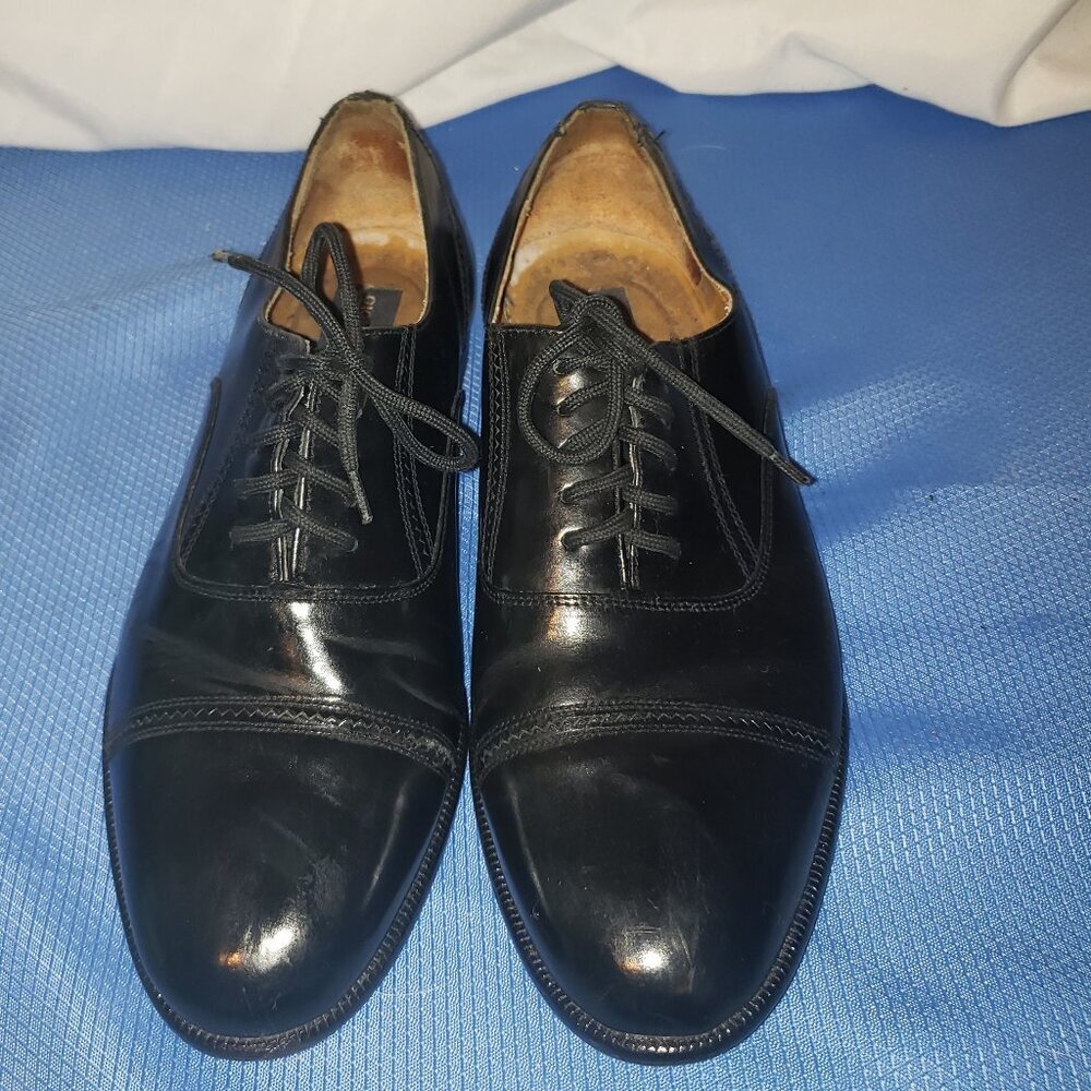 Giorgio Brutini Men's Black Leather Oxford Shoes, Size 7D